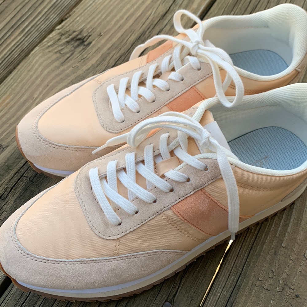 JCrew track sneakers